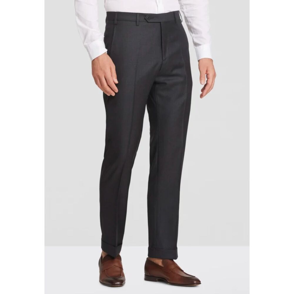 Zanella Bennett Mens 44x28.5 Wool Dress Slacks Italy Suit MSRP $398